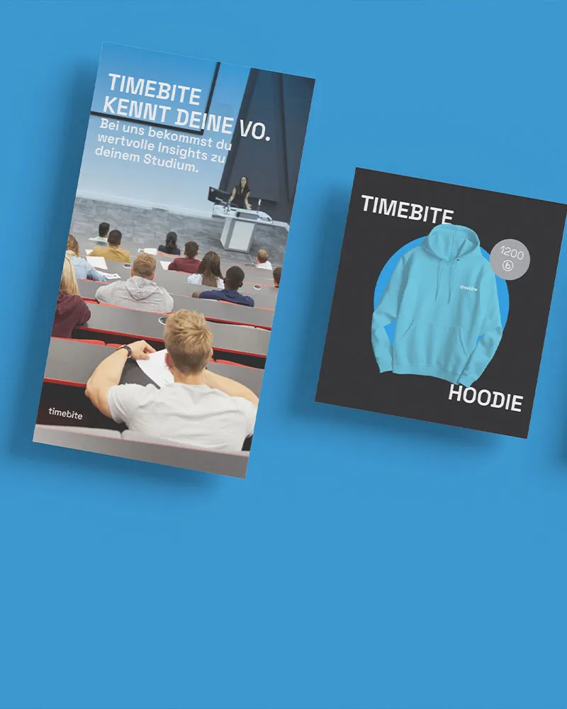 Monatliche Kampagnen mit semesterbasiertem Rhythmus – zum richtigen Zeitpunkt, mit dem richtigen Inhalt, für die richtige Zielgruppe.